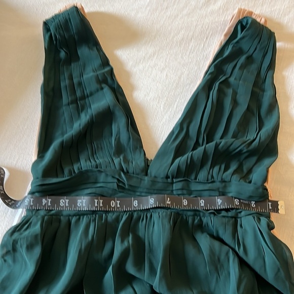 Heavenly Hues Forest Green Maxi Dress Gown - Picture 7 of 8